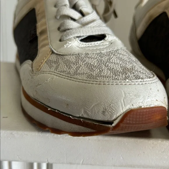 MICHAEL KORS SIGNATURE LEATHER DESIGNER TRAINING SHOES - Picture 7 of 8